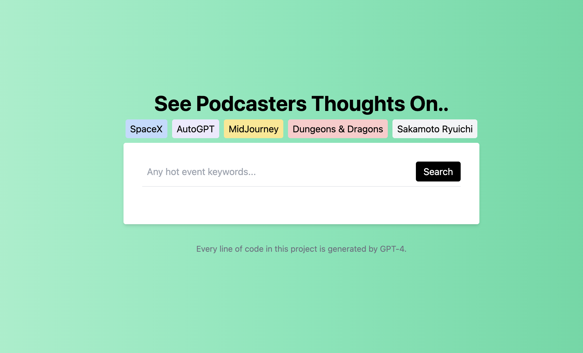 PodFind - Acquire New Knowledge with Podcasts
